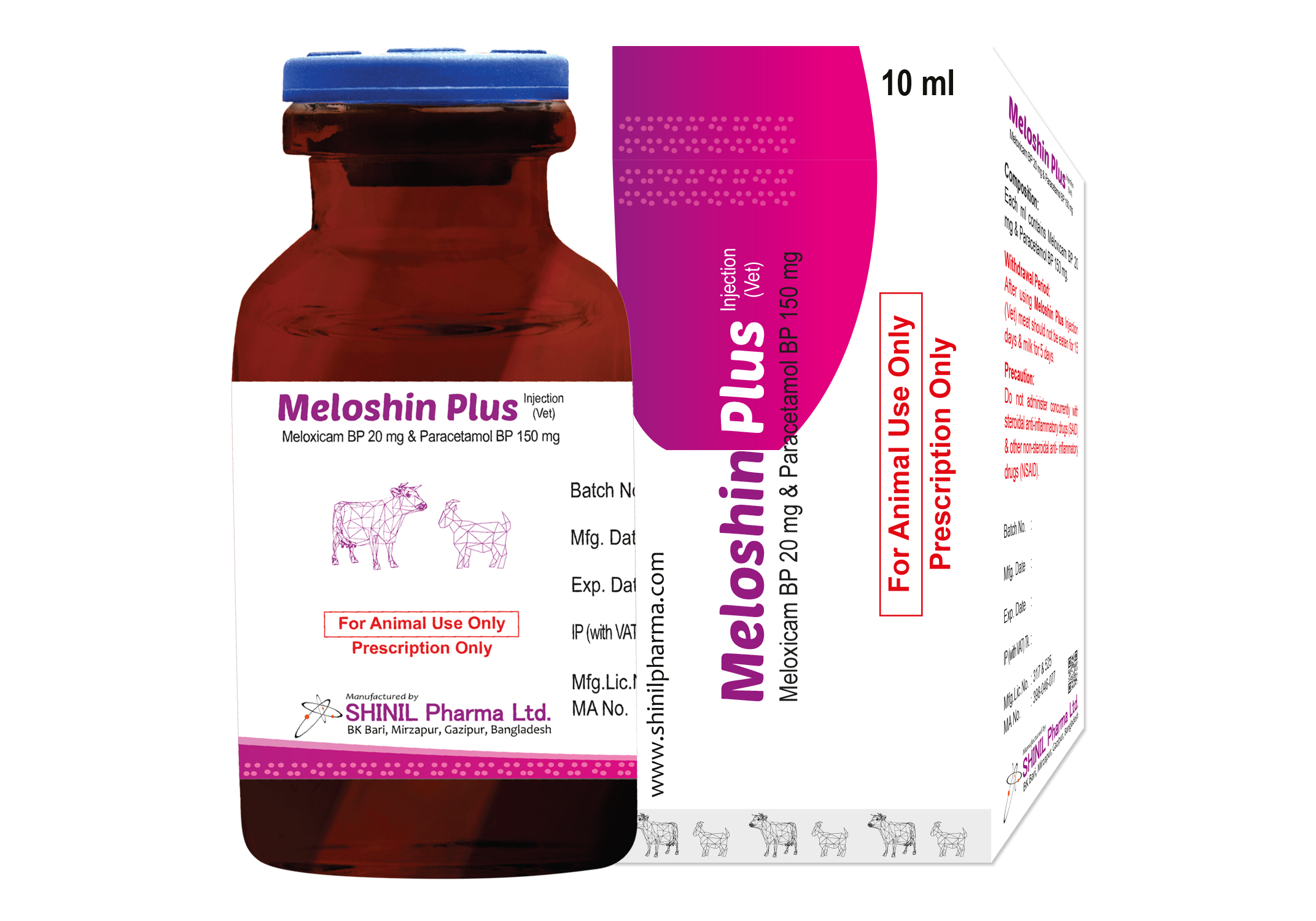 Meloshin Plus (Vet) Injection